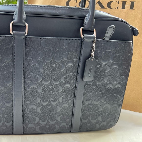 Brand new leather Coach messenger bag, laptop bag, or briefcase - Picture 6 of 16